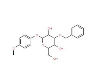 4-Methoxyphenyl 3-O-Benzyl-beta-D-glucopyranoside (CAS 303127-80-2) - chemical structure image