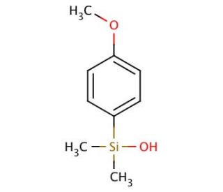 (4-Methoxyphenyl)dimethylsilanol (CAS 22868-26-4) - chemical structure image
