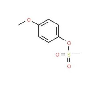 4-Methoxyphenyl mesylate, 4-[(Methylsulphonyl)oxy]anisole (CAS 19013-30-0) - chemical structure image