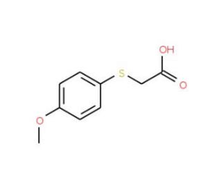 [(4-methoxyphenyl)thio]acetic acid (CAS 3406-77-7) - chemical structure image
