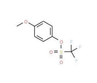4-Methoxyphenyl trifluoromethanesulphonate (CAS 66107-29-7) - chemical structure image