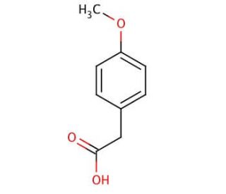 4-Methoxyphenylacetic acid (CAS 104-01-8) - chemical structure image