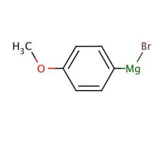 4-Methoxyphenylmagnesium bromide solution (CAS 13139-86-1) - chemical structure image