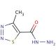 4-Methyl-1,2,3-thiadiazole-5-carboxylic acid hydrazide (CAS 75423-15-3) - chemical structure image