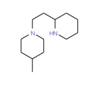 4-Methyl-1-(2-piperidin-2-yl-ethyl)-piperidine - chemical structure image