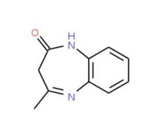 4-Methyl-1,3-dihydro-benzo[b][1,4]diazepin-2-one (CAS 6276-48-8) - chemical structure image