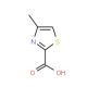 4-Methyl-1,3-thiazole-2-carboxylic acid (CAS 14542-16-6) - chemical structure image