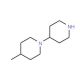 4-Methyl-[1,4′]bipiperidinyl (CAS 116797-02-5) - chemical structure image