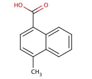4-Methyl-1-naphthoic acid (CAS 4488-40-8) - chemical structure image