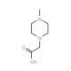 4-Methyl-1-piperazine acetic acid (CAS 54699-92-2) - chemical structure image