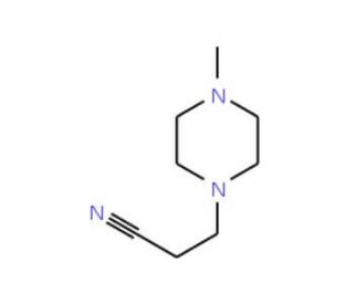 4-Methyl-1-piperazinepropionitrile (CAS 4491-92-3) - chemical structure image