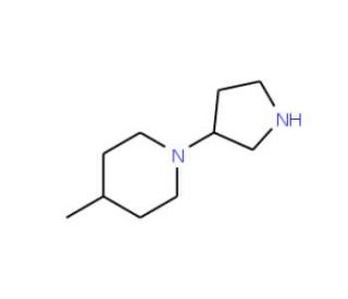 4-Methyl-1-pyrrolidin-3-yl-piperidine - chemical structure image