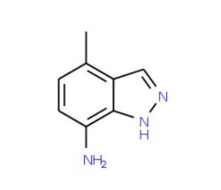 4-Methyl-1H-indazol-7-amine (CAS 952183-44-7) - chemical structure image