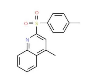 4-Methyl-2-[(4-methylphenyl)sulfonyl]quinoline (CAS 64789-03-3) - chemical structure image