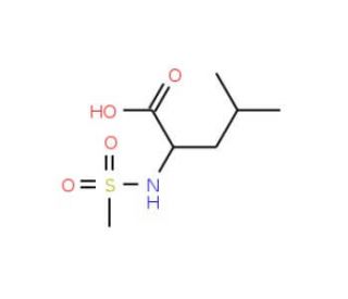4-methyl-2-[(methylsulfonyl)amino]pentanoic acid - chemical structure image