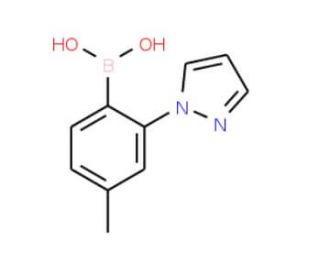 [4-methyl-2-(1H-pyrazol-1-yl)phenyl]boronic acid - chemical structure image
