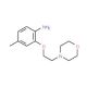 4-Methyl-2-[2-(4-morpholinyl)ethoxy]phenylamine - chemical structure image