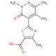 4-methyl-2-(2,5,6-trimethyl-3-oxo-2,3-dihydropyridazin-4-yl)-1,3-thiazole-5-carboxylic acid - chemical structure image