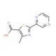 4-Methyl-2-(2-pyrazinyl)-1,3-thiazole-5-carboxylic acid (CAS 216959-92-1) - chemical structure image