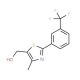 {4-Methyl-2-[3-(trifluoromethyl)phenyl]-1,3-thiazol-5-yl}methanol (CAS 668477-94-9) - chemical structure image