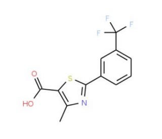 4-Methyl-2-[3-(trifluoromethyl)phenyl]-1,3-thiazole-5-carboxylic acid - chemical structure image