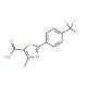 4-Methyl-2-[4-(trifluoromethyl)phenyl]-1,3-thiazole-5-carboxylic acid (CAS 144059-86-9) - chemical structure image