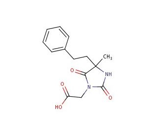 [4-methyl-2,5-dioxo-4-(2-phenylethyl)imidazolidin-1-yl]acetic acid (CAS 956986-31-5) - chemical structure image