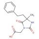 [4-methyl-2,5-dioxo-4-(2-phenylethyl)imidazolidin-1-yl]acetic acid (CAS 956986-31-5) - chemical structure image