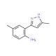 4-Methyl-2-(5-methyl-2H-pyrazol-3-yl)-phenylamine - chemical structure image