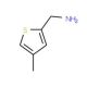 4-Methyl-2-(aminomethyl)thiophene (CAS 104163-39-5) - chemical structure image