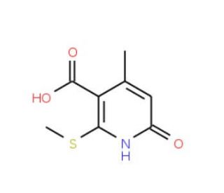 4-methyl-2-(methylthio)-6-oxo-1,6-dihydropyridine-3-carboxylic acid - chemical structure image