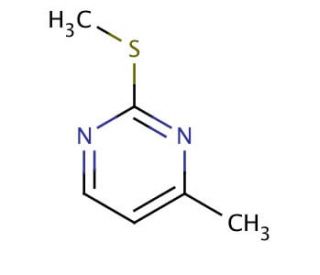 4-Methyl-2-(methylthio)pyrimidine (CAS 14001-63-9) - chemical structure image