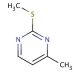 4-Methyl-2-(methylthio)pyrimidine (CAS 14001-63-9) - chemical structure image
