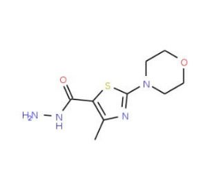 4-methyl-2-morpholin-4-yl-1,3-thiazole-5-carbohydrazide - chemical structure image