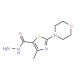 4-methyl-2-morpholin-4-yl-1,3-thiazole-5-carbohydrazide - chemical structure image