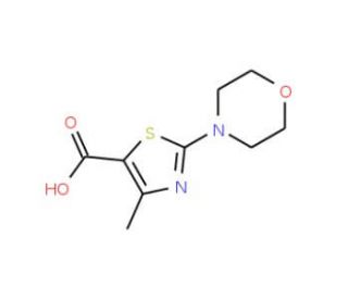 4-Methyl-2-morpholin-4-yl-thiazole-5-carboxylic acid - chemical structure image