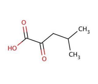 4-Methyl-2-oxovaleric acid (CAS 816-66-0) - chemical structure image