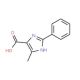 4-Methyl-2-phenyl-1H-imidazole-5-carboxylic acid (CAS 28824-94-4) - chemical structure image