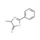 4-Methyl-2-phenyl-2-oxazoline-5-one (CAS 90361-55-0) - chemical structure image