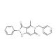 4-Methyl-2-phenyl-5-(pyridin-3-ylmethyl)-1H-pyrazolo[4,3-c]pyridine-3,6(2H,5H)-dione - chemical structure image