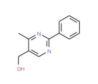 (4-Methyl-2-phenylpyrimidin-5-yl)methanol (CAS 342405-27-0) - chemical structure image