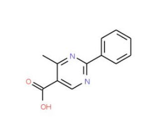 4-Methyl-2-phenylpyrimidine-5-carboxylic acid (CAS 103249-79-2) - chemical structure image