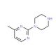 4-Methyl-2-piperazin-1-ylpyrimidine (CAS 59215-36-0) - chemical structure image