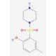 4-methyl-2-(piperazine-1-sulfonyl)phenol - chemical structure image