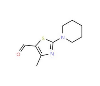 4-Methyl-2-piperidin-1-yl-thiazole-5-carbaldehyde - chemical structure image