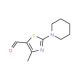 4-Methyl-2-piperidin-1-yl-thiazole-5-carbaldehyde - chemical structure image