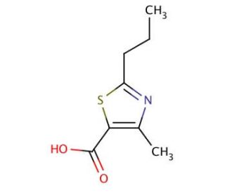 4-methyl-2-propyl-1,3-thiazole-5-carboxylic acid - chemical structure image