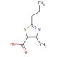 4-methyl-2-propyl-1,3-thiazole-5-carboxylic acid - chemical structure image