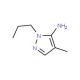 4-Methyl-2-propyl-2H-pyrazol-3-ylamine (CAS 3702-14-5) - chemical structure image