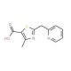 4-methyl-2-(pyridin-2-ylmethyl)-1,3-thiazole-5-carboxylic acid - chemical structure image